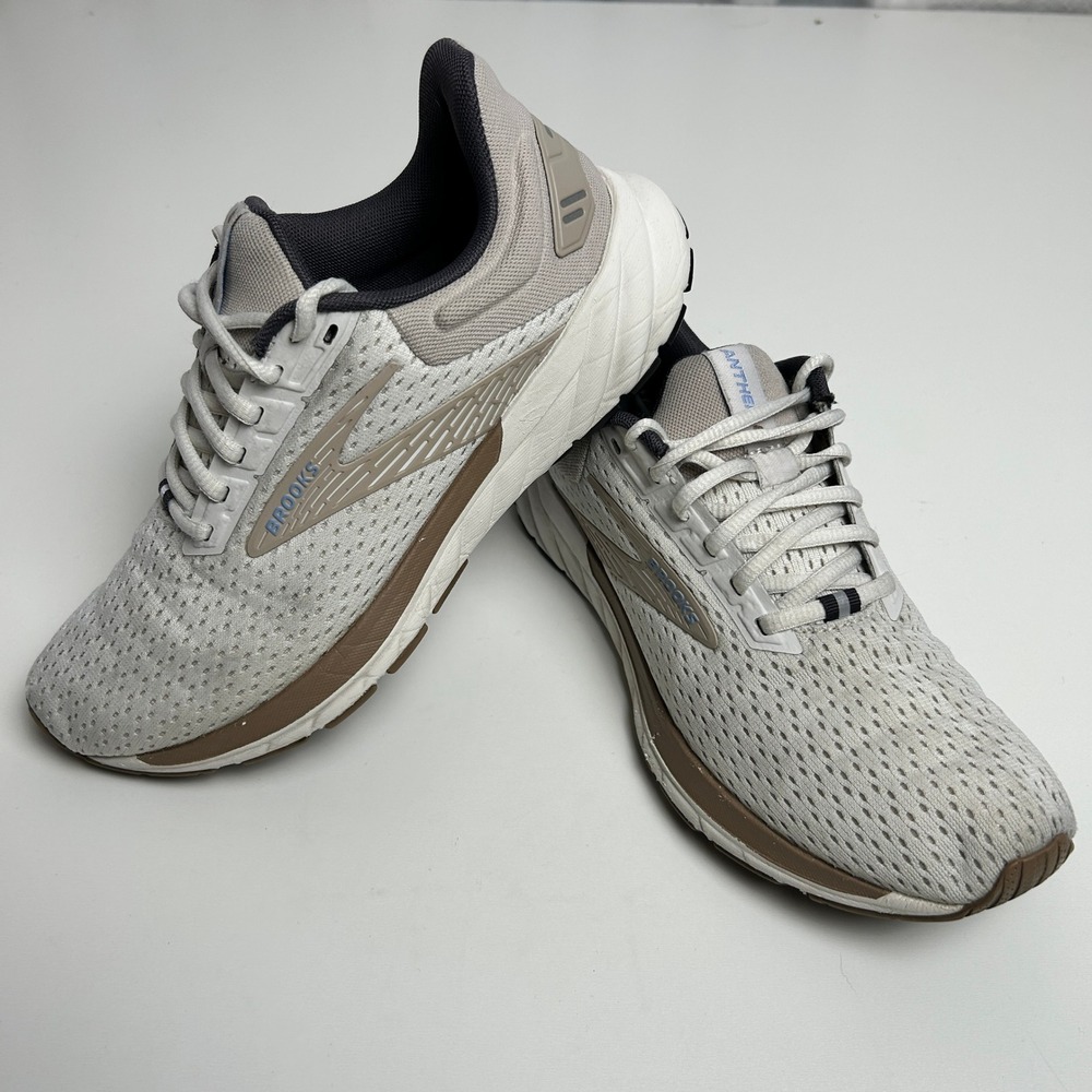 Brooks Anthem 6 Running Shoes Womens 7.5 Oyster Mushroom Wheat 1204031B131